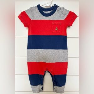 Baby Gap Short Sleeve Striped Romper (Size 3-6 Months)